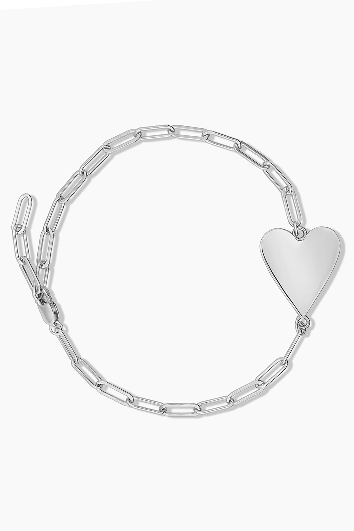 AMAYA Heart Bracelet by Thatch featuring elongated chain links and a heart-shaped charm.-38486000599233