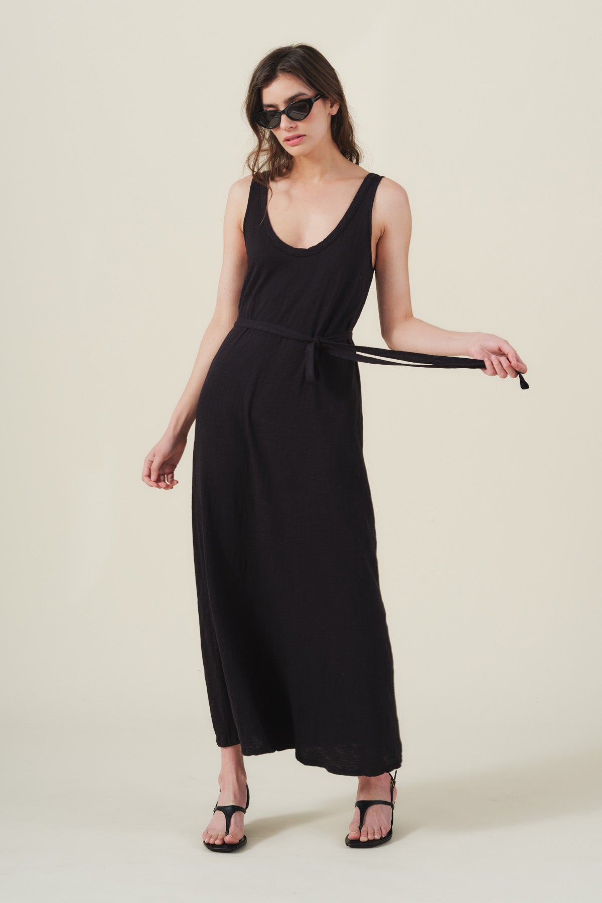 cotton slub maxi dress Denim & Co. Canyon Retreat Printed Cotton Slub Maxi Dress