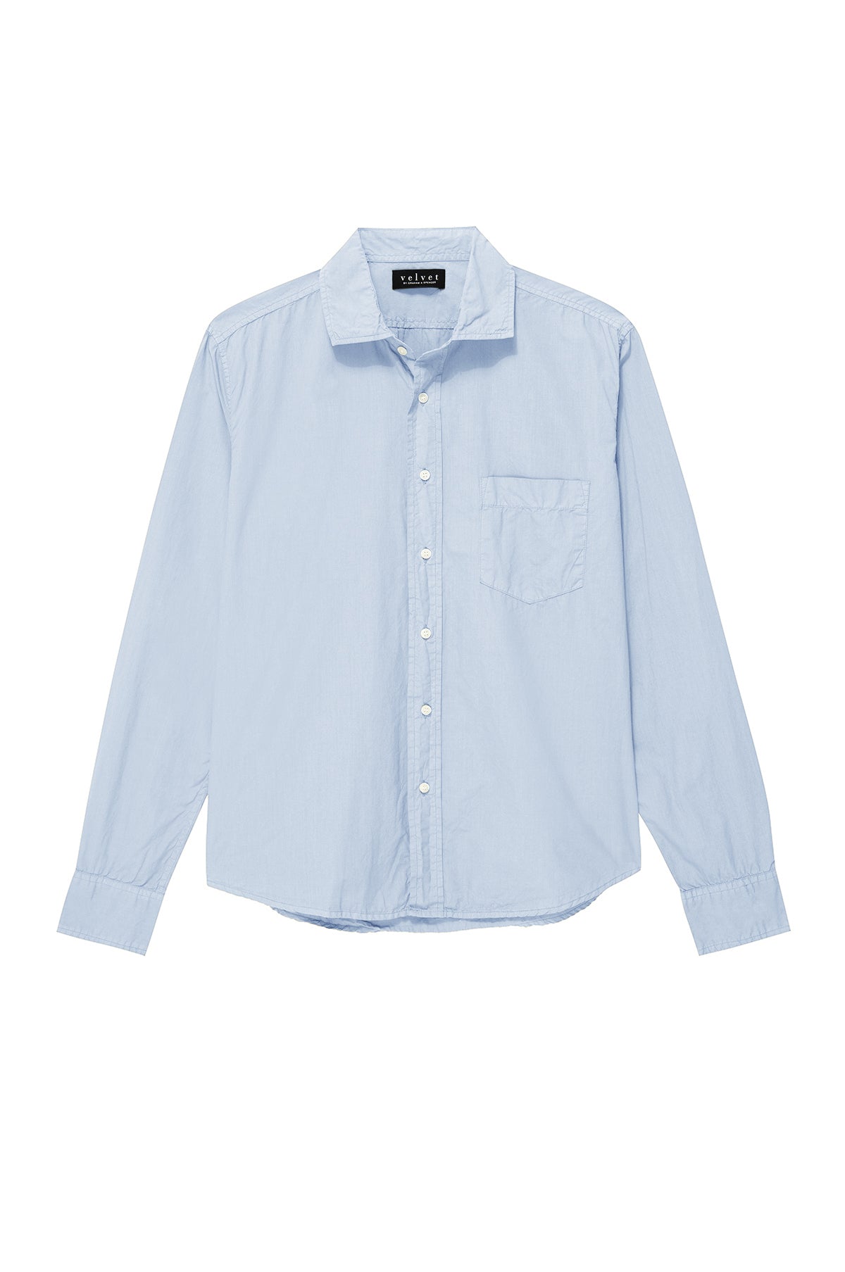 Brooks Button-Up Shirt in mist blue flat-35206296273089