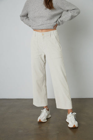 Vera Pants in Ecru Front