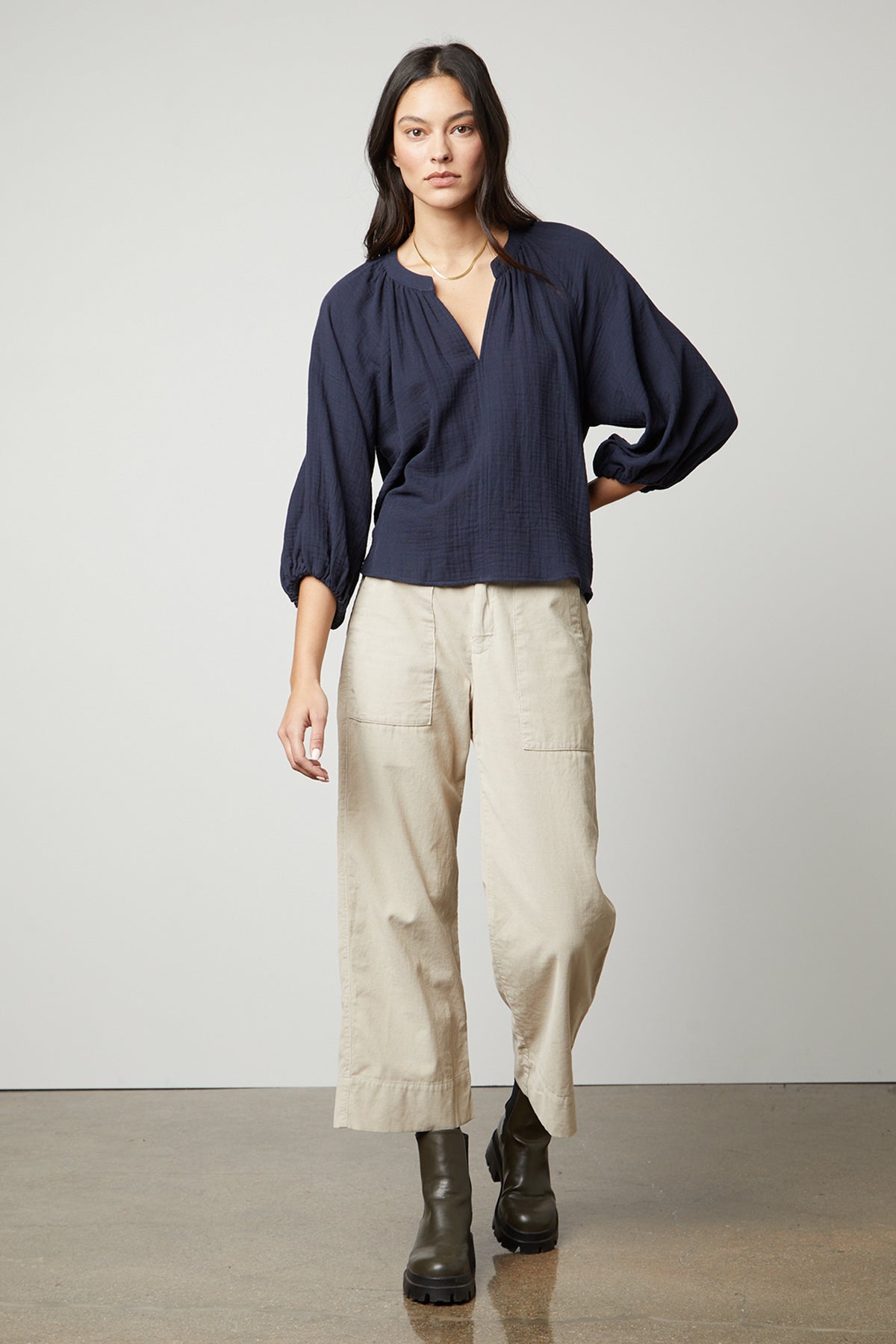 Women's Clearance Classic Corduroy Wide Leg Pant made with Organic Cotton