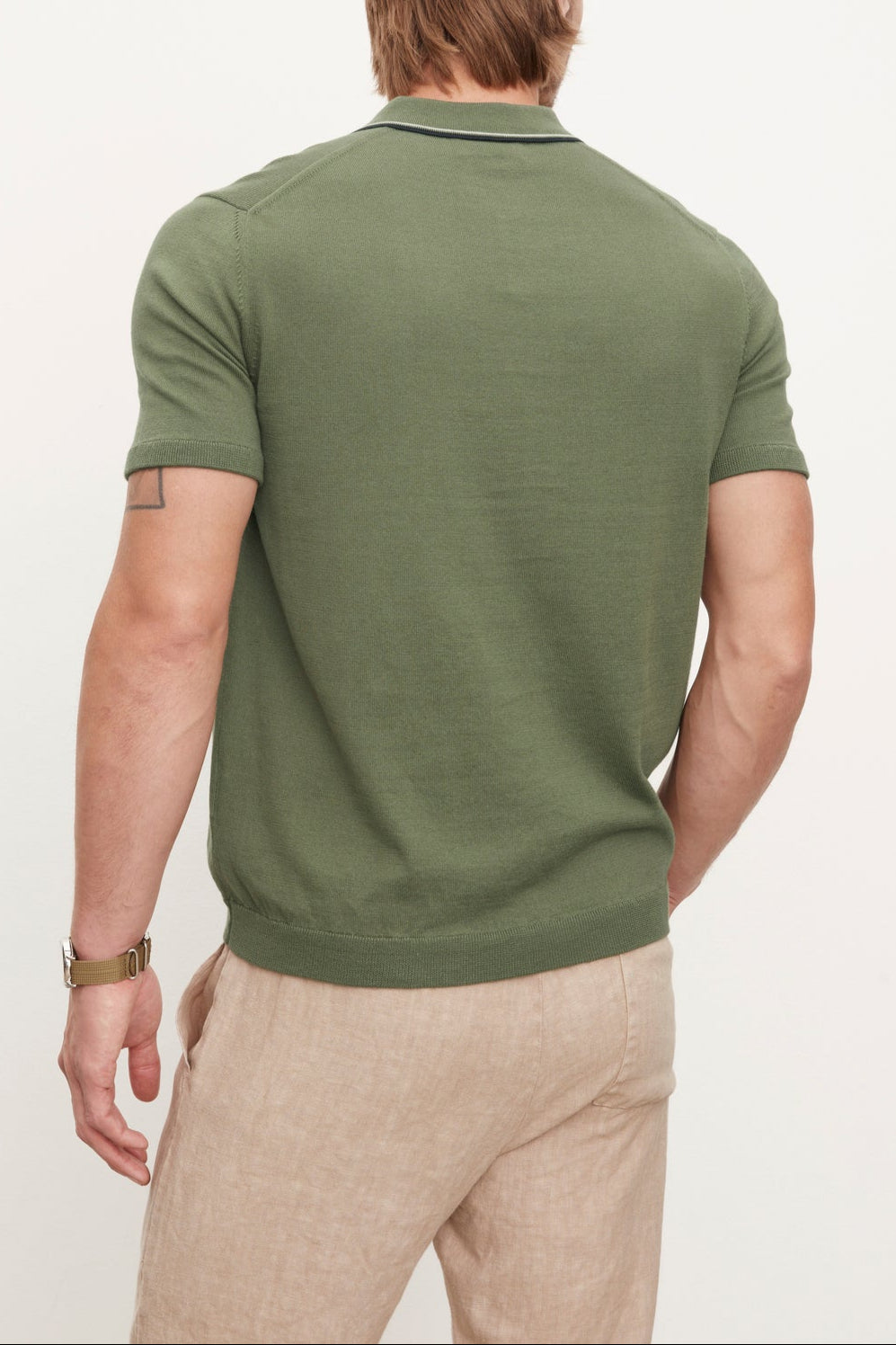A man in a Velvet by Graham & Spencer OTTO ZIP POLO.-36009964241089