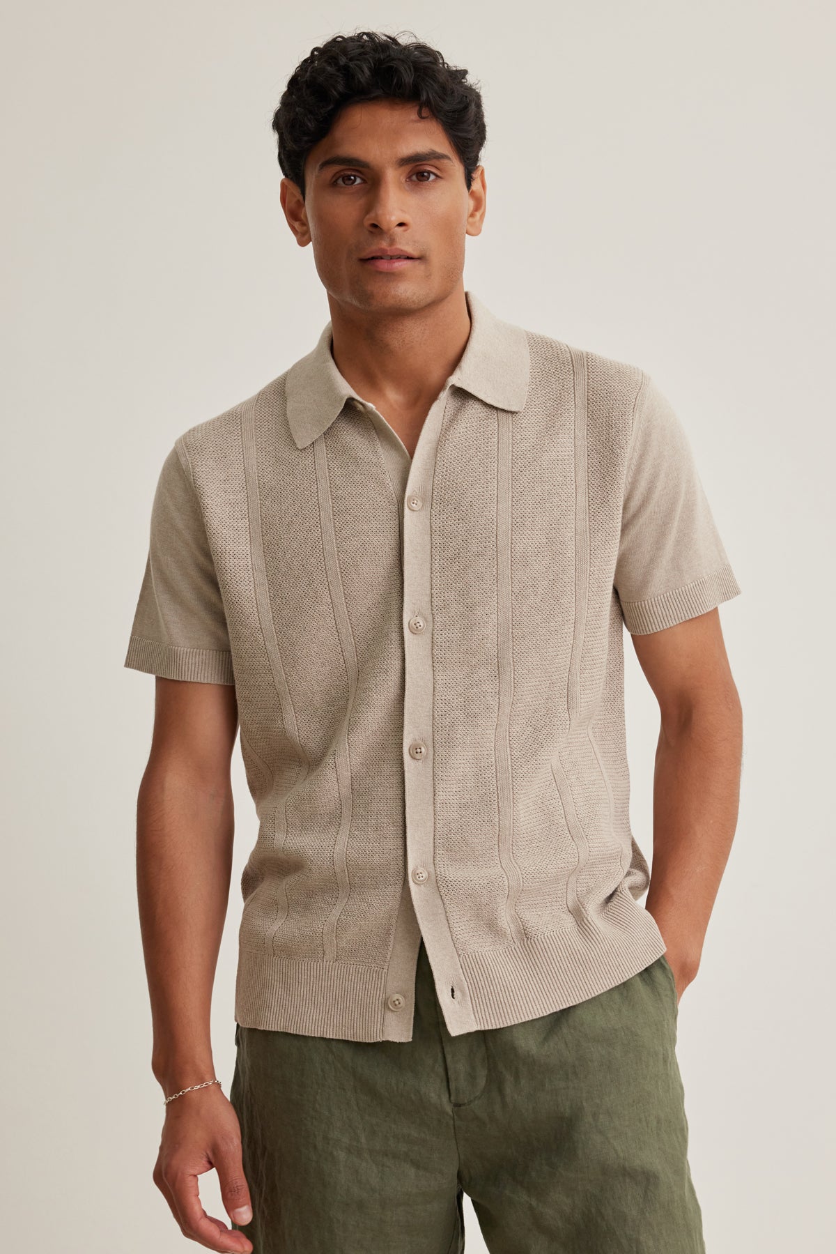 polo knit dress shirt Knit Oxford Shirt