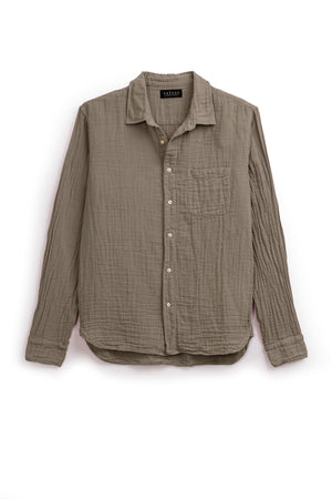 Elton Button-Up Shirt in otter flat
