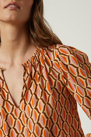 LAURA PRINTED BOHO TOP