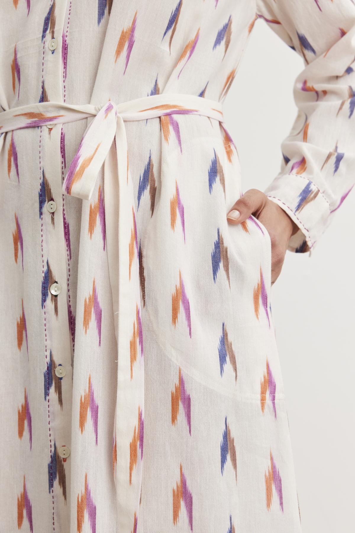 Close-up of a person wearing the