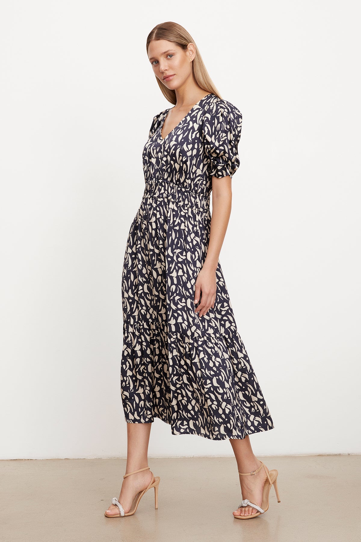 satin printed midi dress Buy Friends Like These Pink Curve Short Sleeve Satin Wrap Midi Dress from Next USA