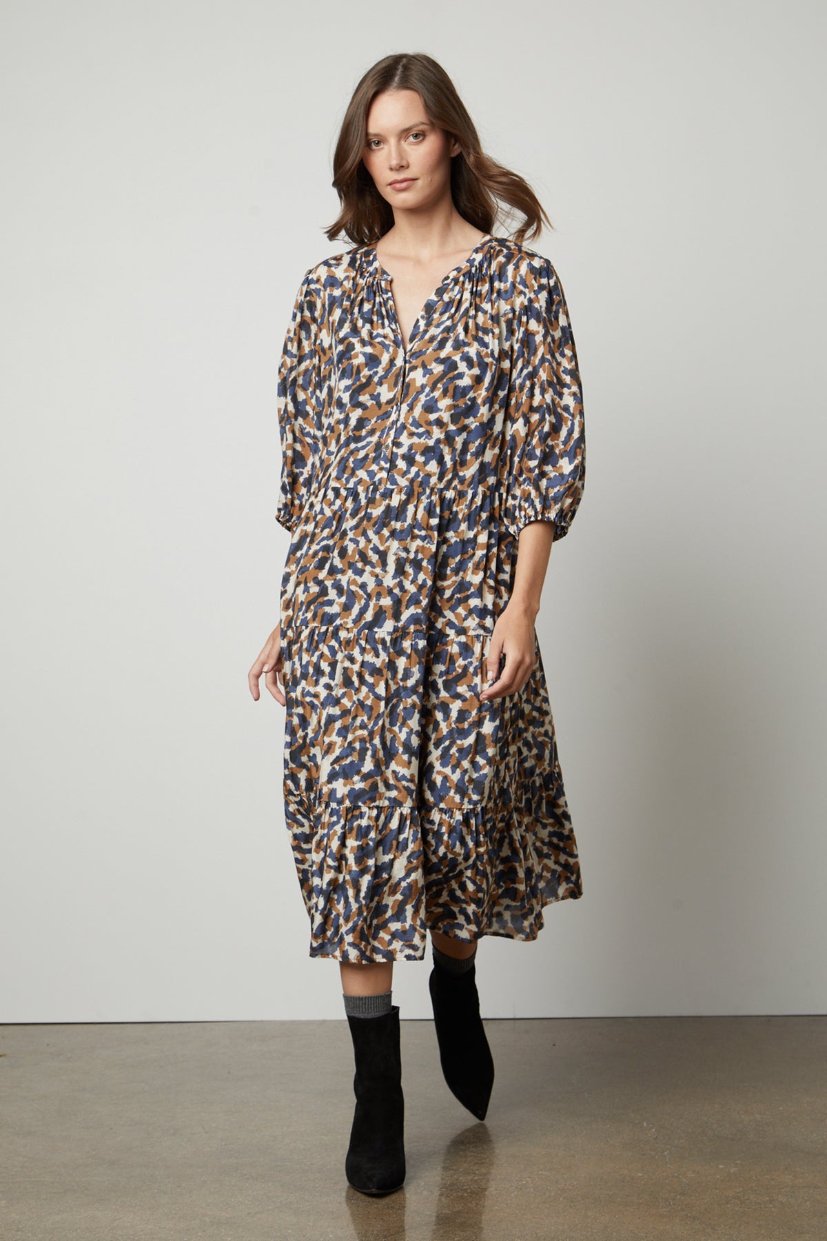 velvet boho dresses Belle Boho by Kim Gravel Petite Crushed Velvet Tiered Maxi Dress