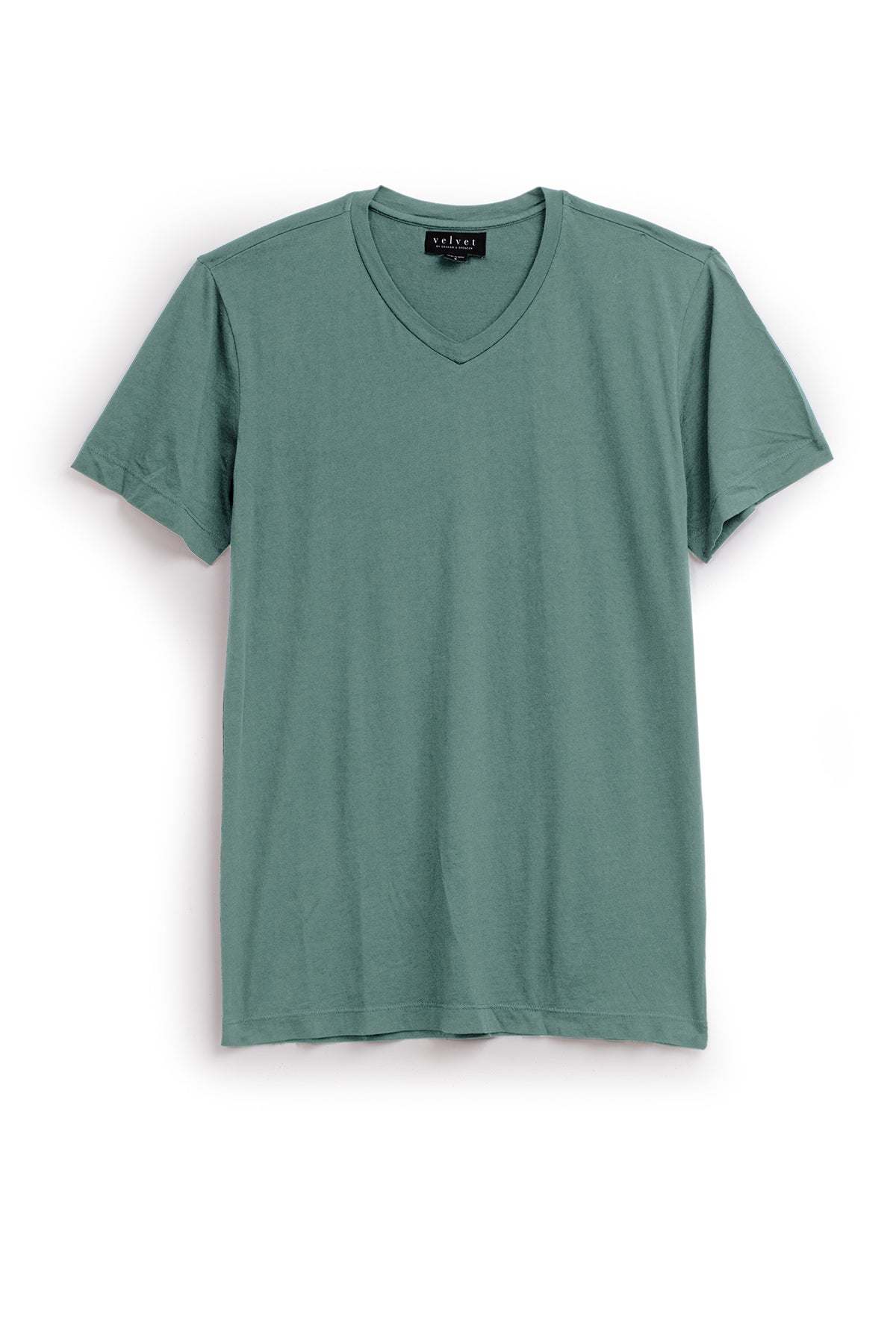 a Velvet by Graham & Spencer SAMSEN WHISPER CLASSIC V-NECK TEE on a white background.