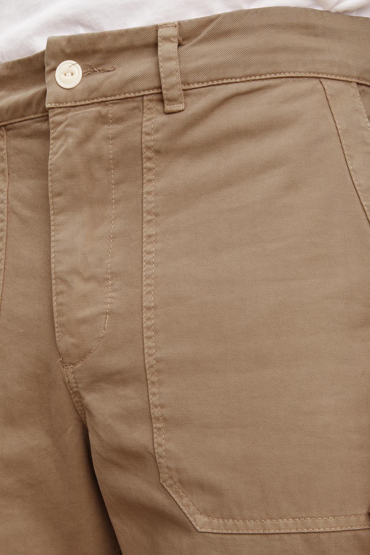 The back of a man's Velvet by Graham & Spencer TOBY SANDED TWILL PANT shorts.-36009011019969