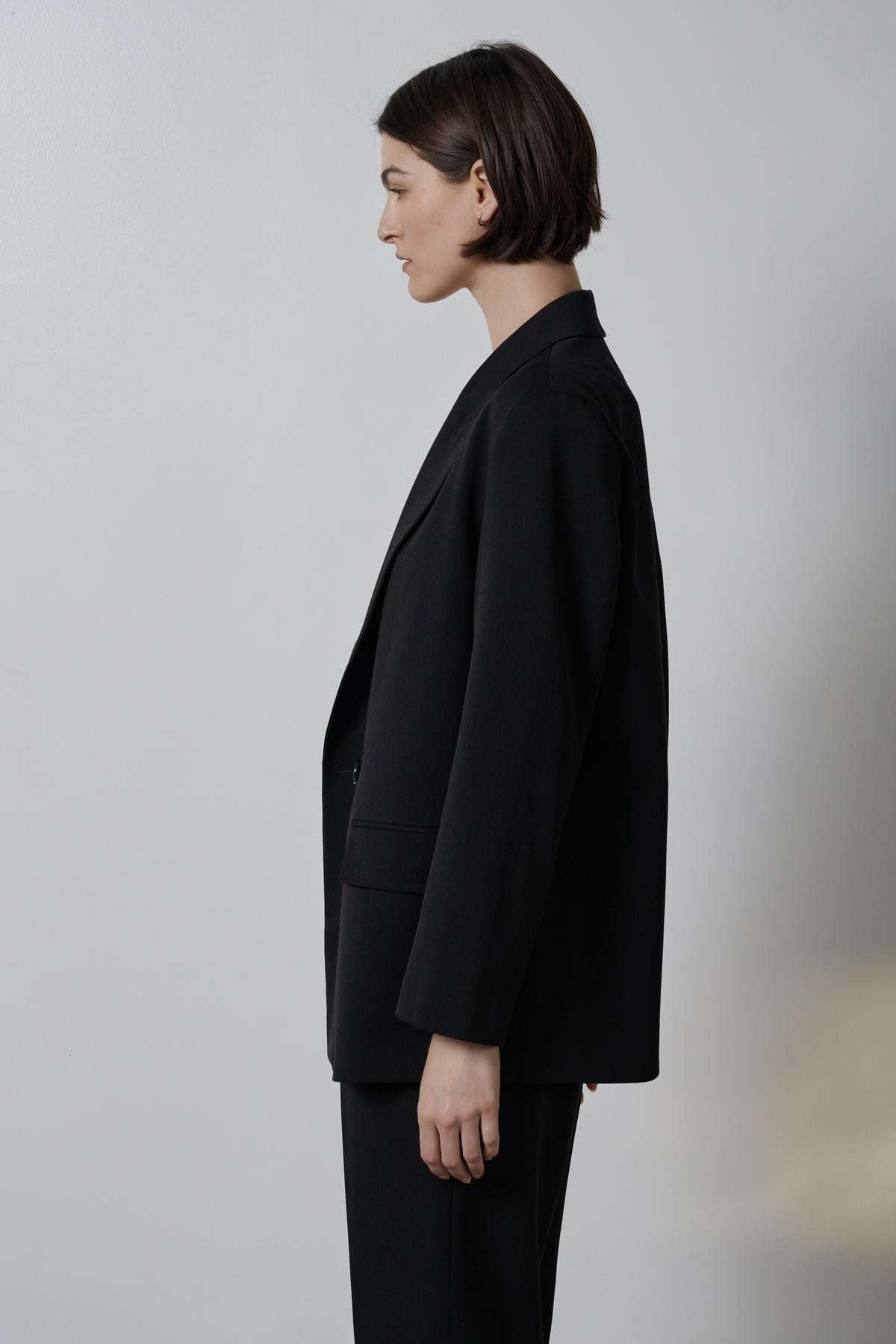 Profile of a person in a Velvet by Jenny Graham FAIRFAX BLAZER.-35995793916097