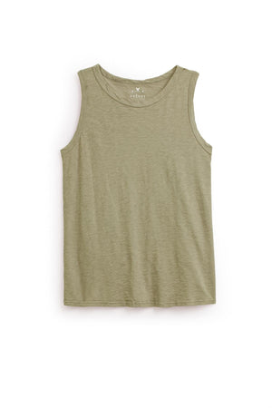 a Velvet by Graham & Spencer TAURUS COTTON SLUB TANK on a white background.