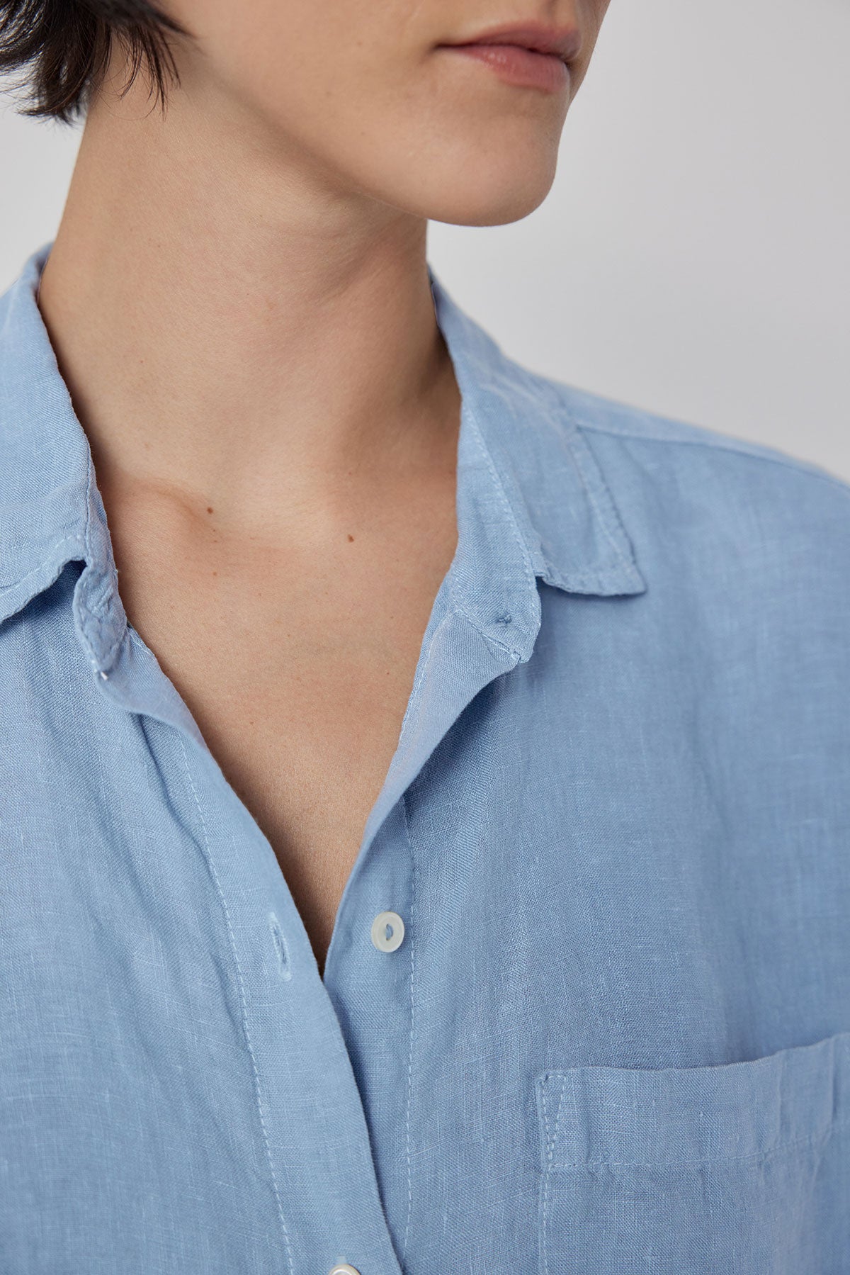 The model is wearing a Velvet by Jenny Graham Mulholland Shirt.