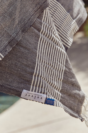 Black Beach Throw Detail