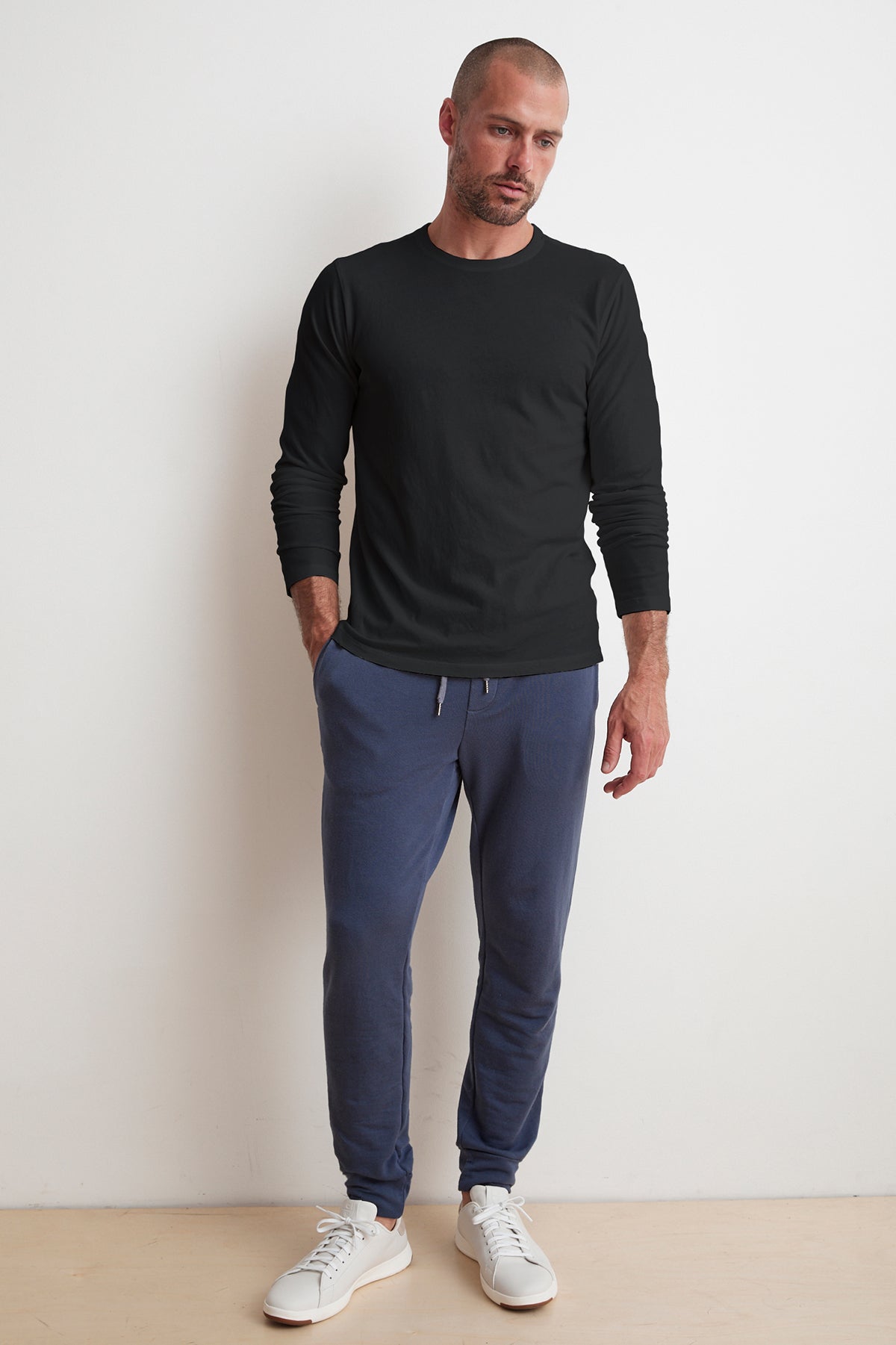 AUSTIN SUEDED JERSEY LONG SLEEVE TEE