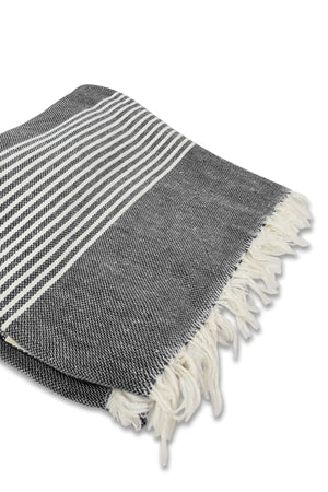 Beach Throw Black Detail