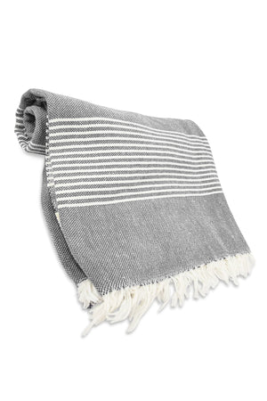 Beach Throw Light Grey 2