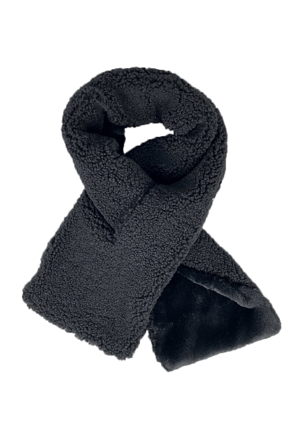 Reversible Sherpa Scarf Black
