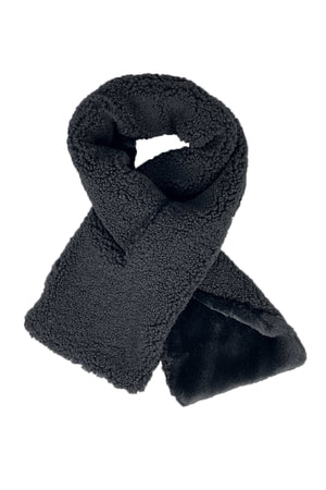 Reversible Sherpa Scarf Black