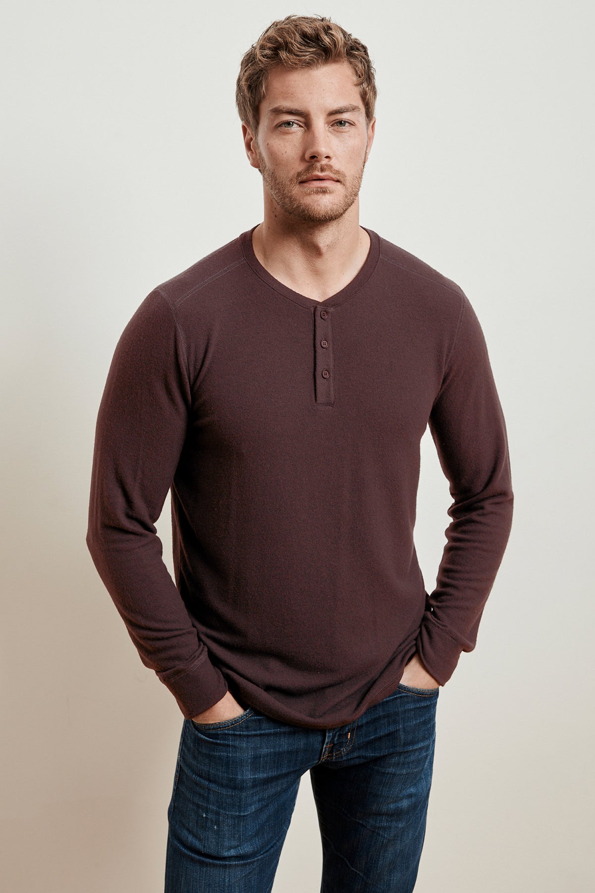 FAUST MARLED COZY JERSEY HENLEY
