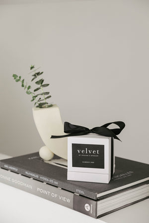 Number One Candle by Velvet in Box on Display