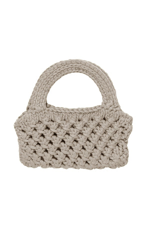 Bennie Crochet Bag in Putty