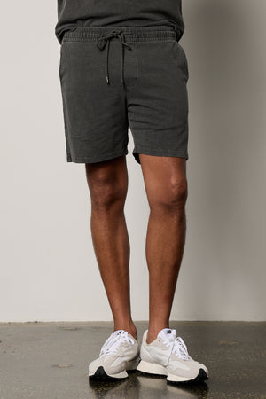 a man wearing Velvet by Graham & Spencer BERT DRAWSTRING SHORT.