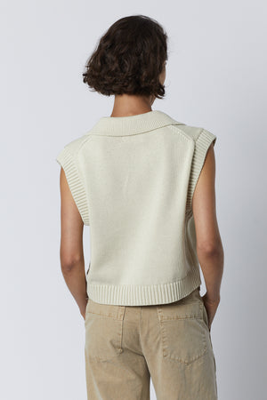 Avalon Sweater Tank in flax with Temescal pant back