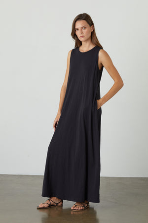 Edith Dress Black Front