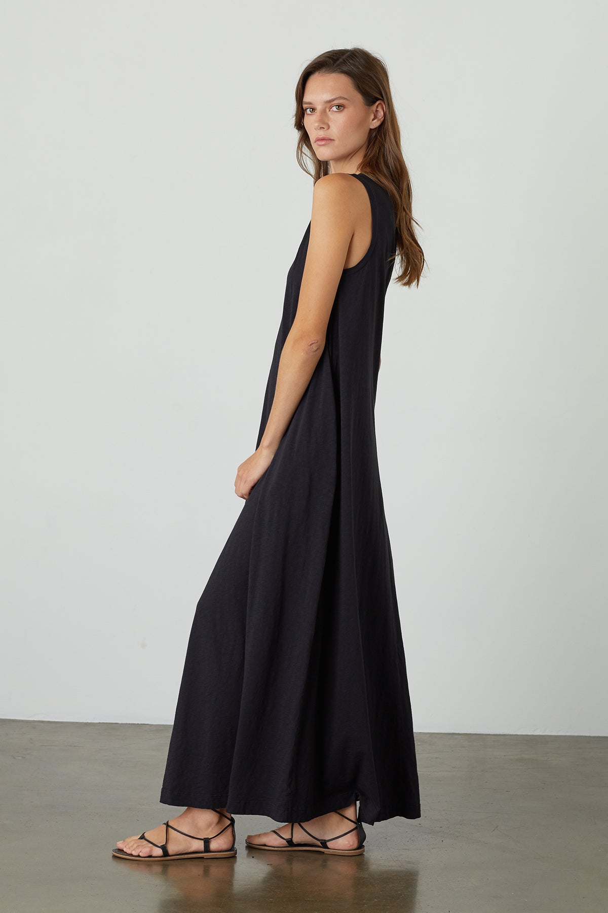 Edith Dress Black Side-24545589985473