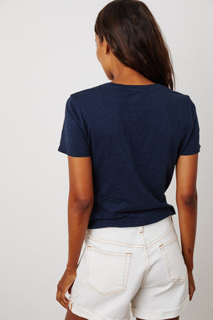 Melli Tee Shadow Natalie Short Ecru Back