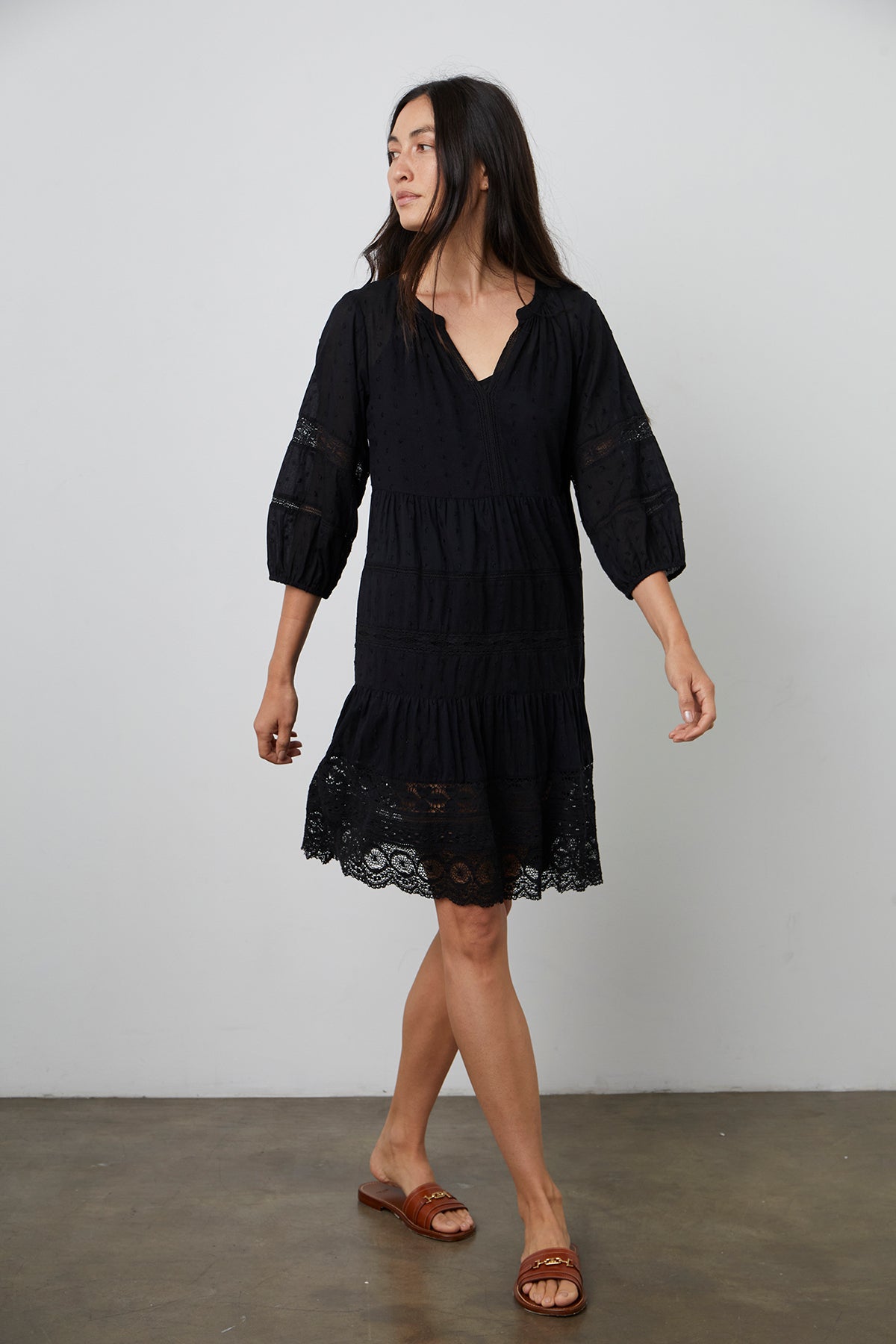 Dorothy Dress Black Front