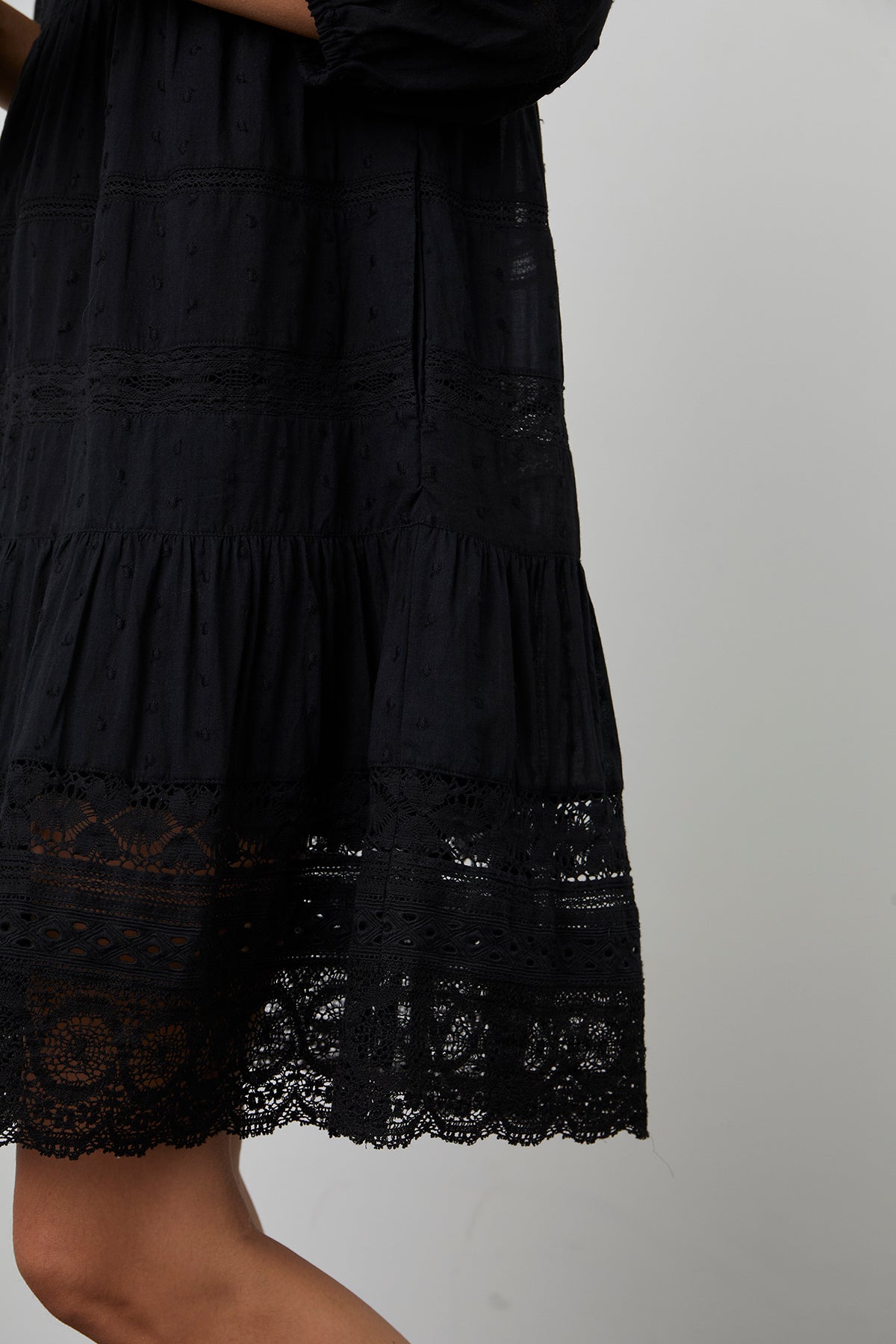 Dorothy Dress Black Lace Detail