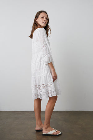 Dorothy Dress White Side