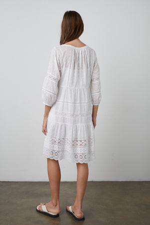Dorothy Dress White Back