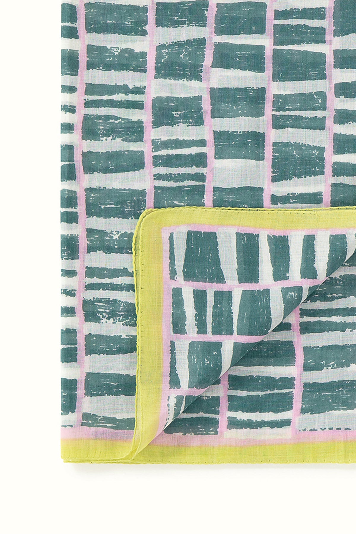 Geo Scarf by Epice Emerald Detail