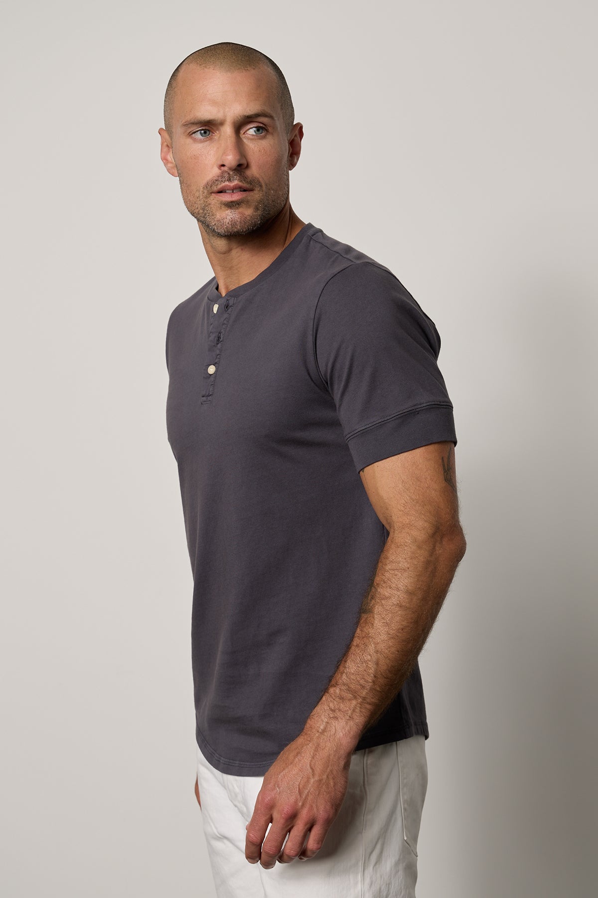 Deon Henley in fleet with white denim front & side-26266343899329