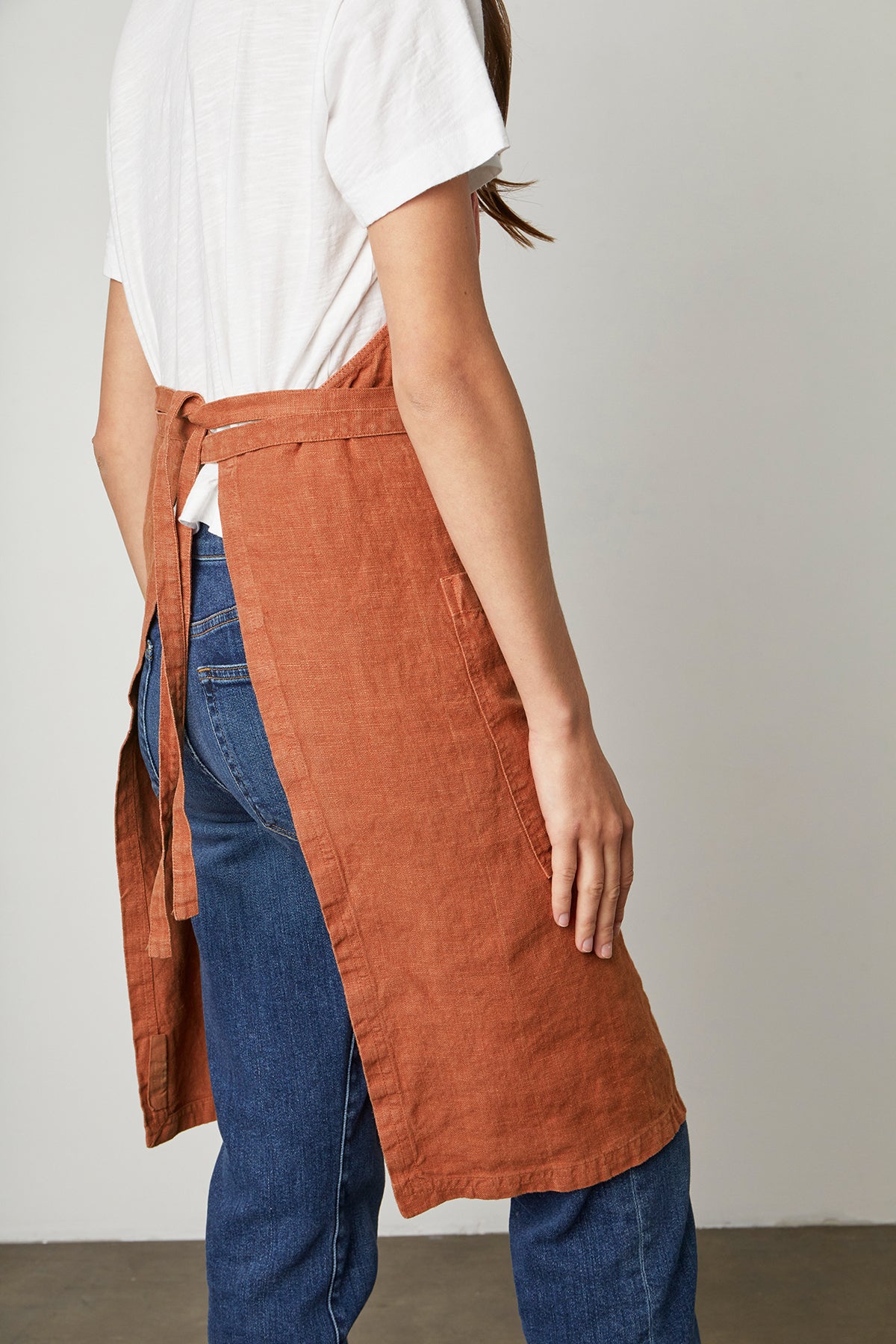 Linen Apron Cedar Back & Side
