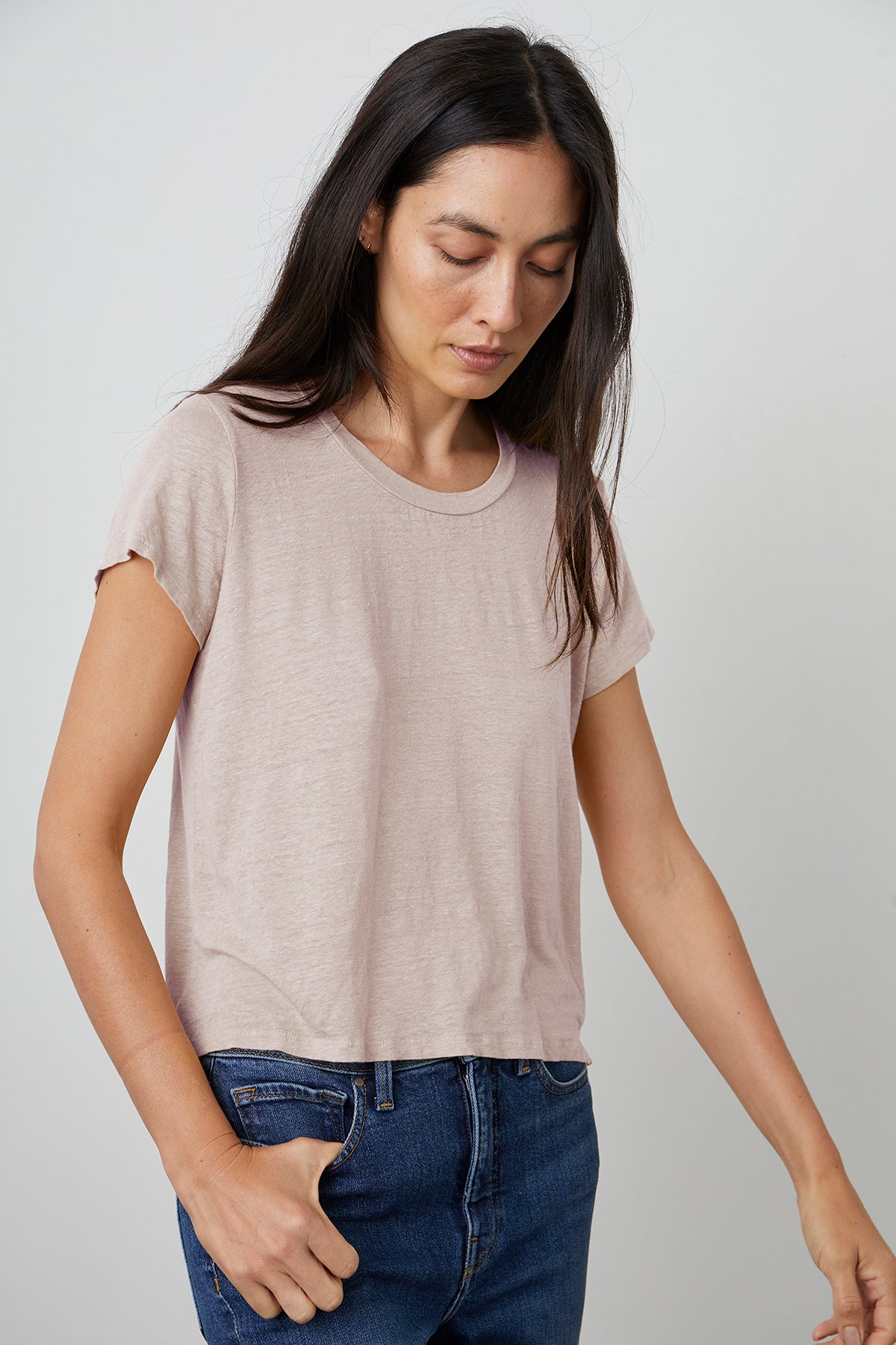 Casey Tee Pearl Front