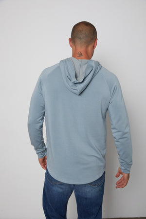 Cameron Henley hoodie riptide back