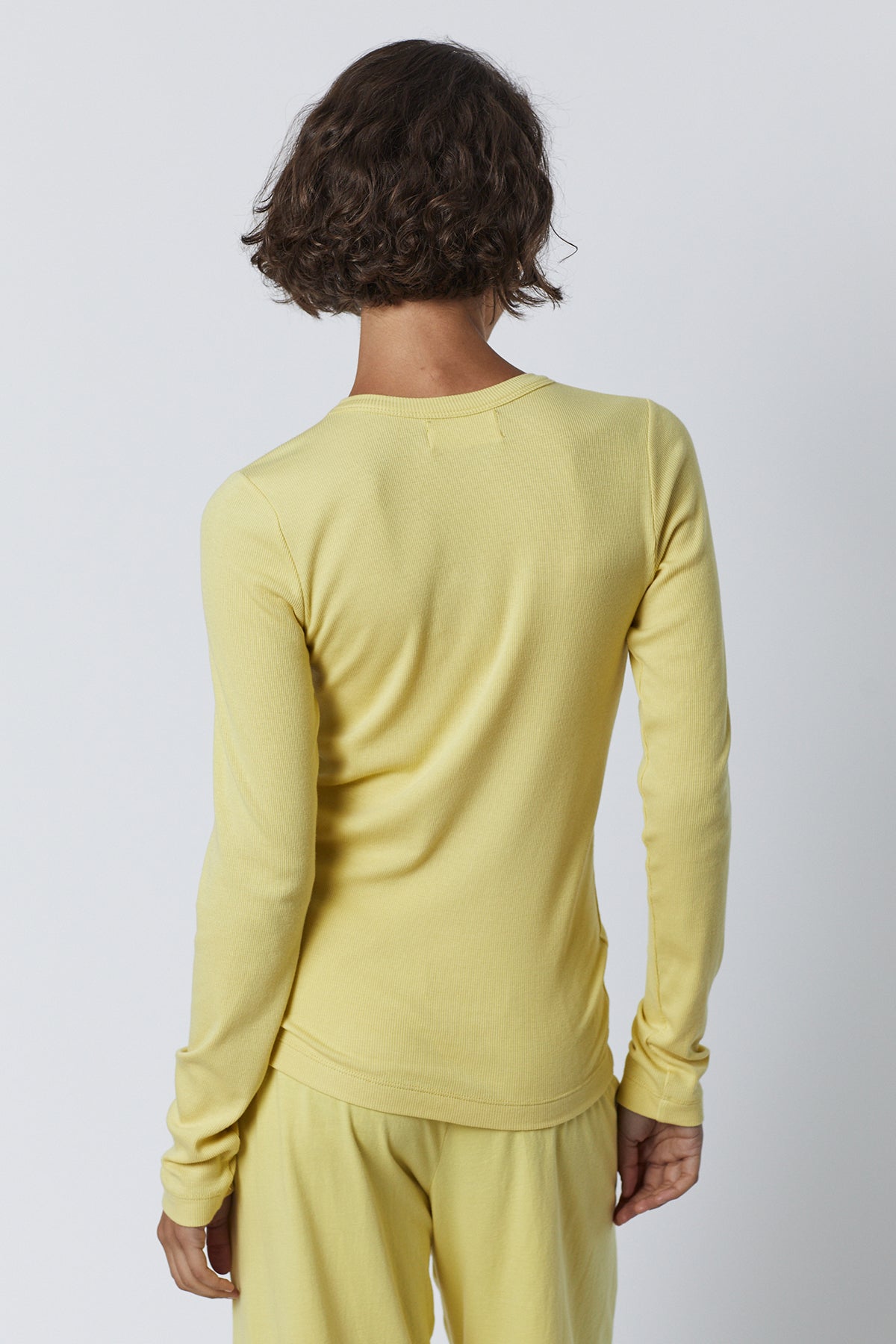 Camino Tee in soft lemon yellow with Pismo pant back-26002801197249