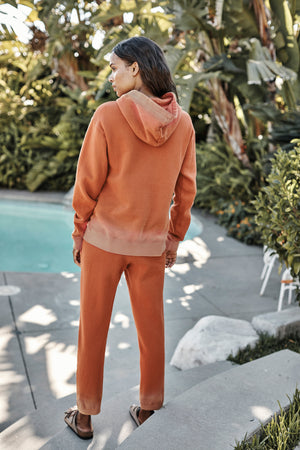 Adoria Hoodie Nectarine Viola Sweatpant Nectarine Back