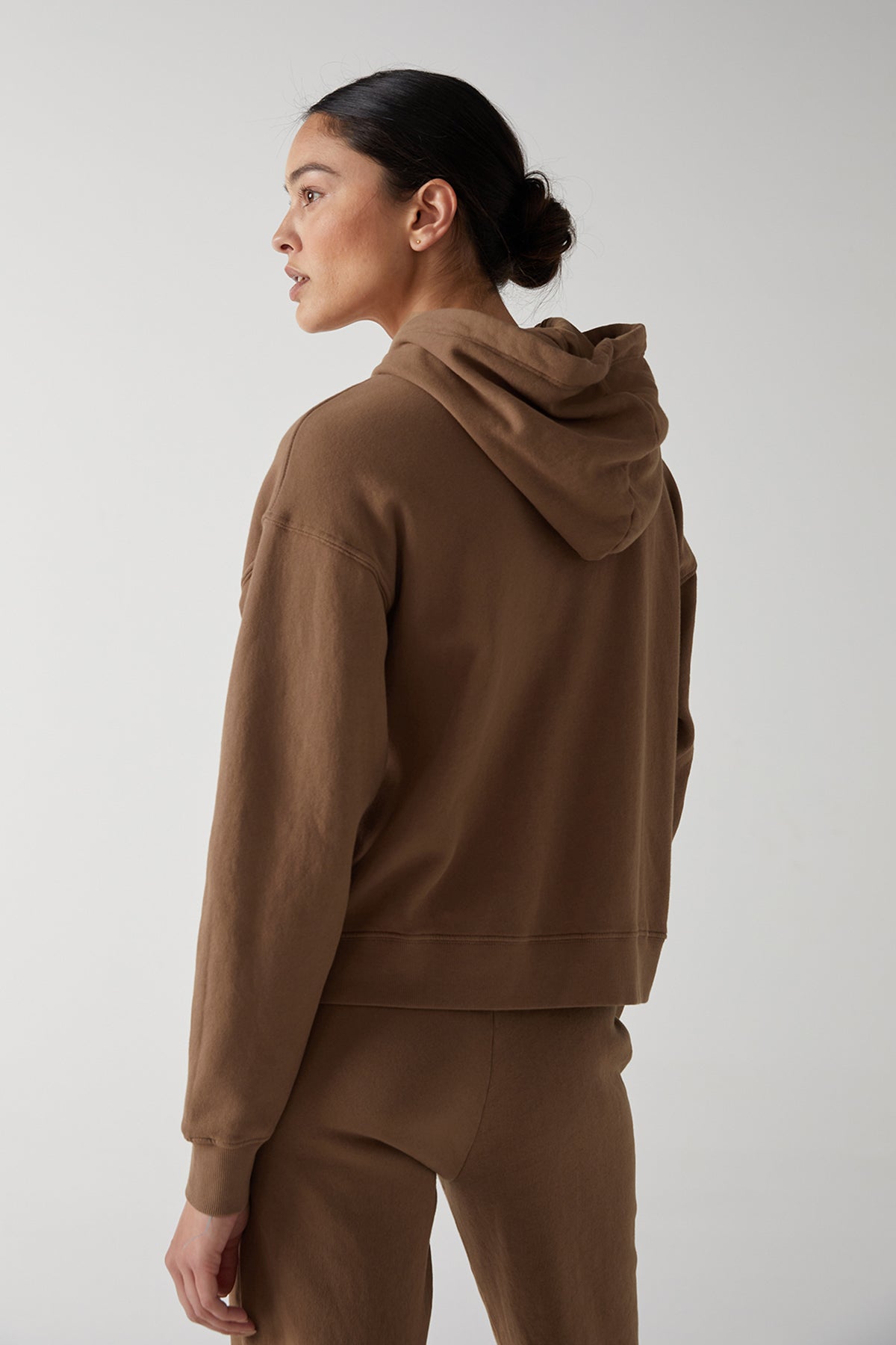 Ojai Hoodie in hazelnut back-25483571953857