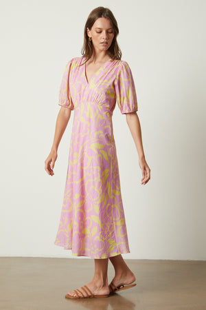 CHARLOTTE PRINTED MIDI DRESS
