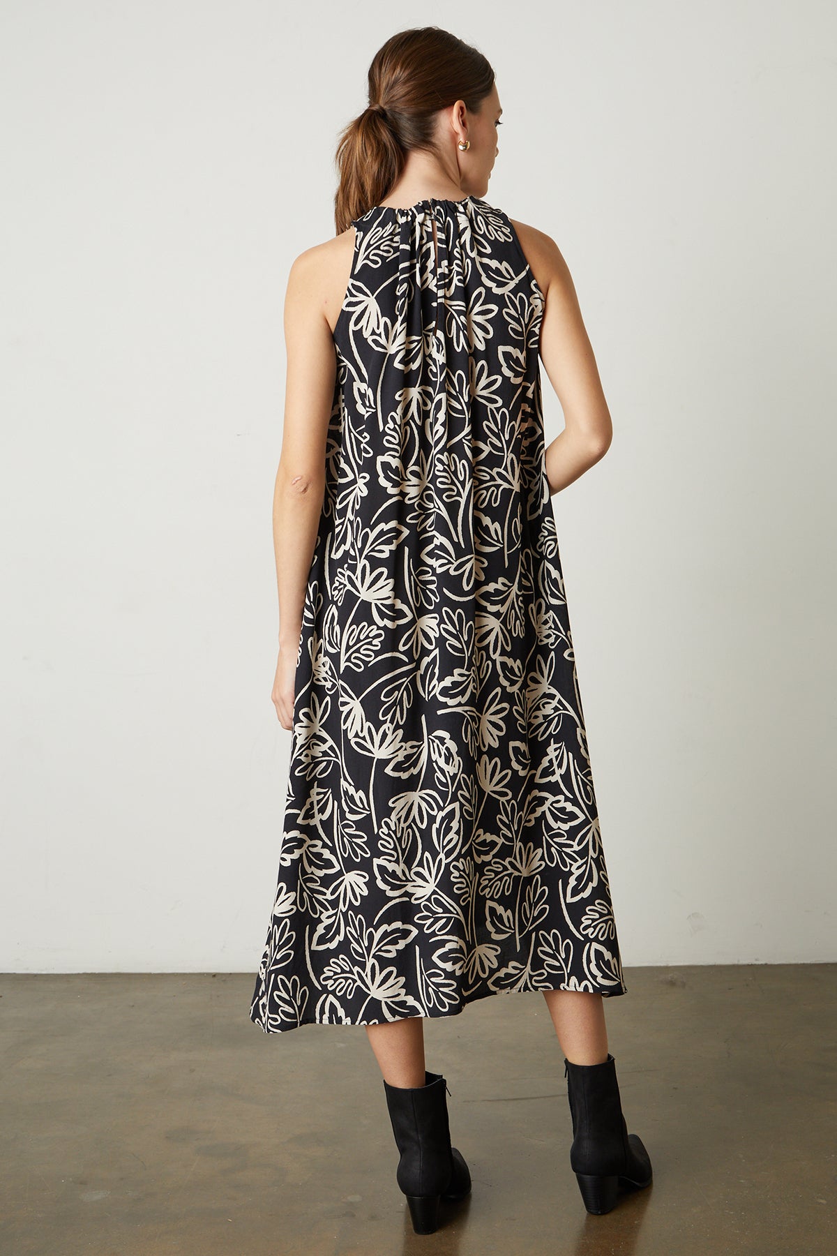 OPHELIA PRINTED CREPE DRESS
