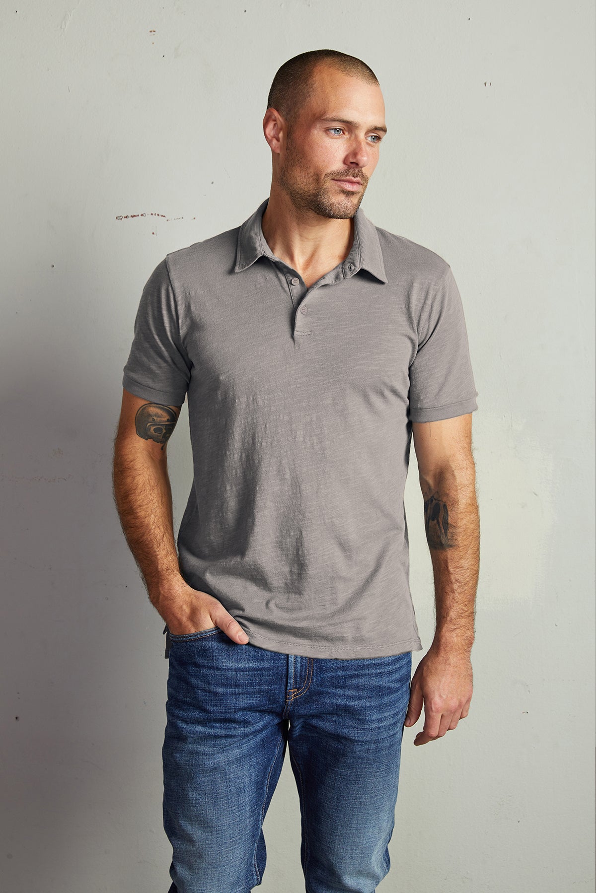 RANDALL COTTON SLUB POLO