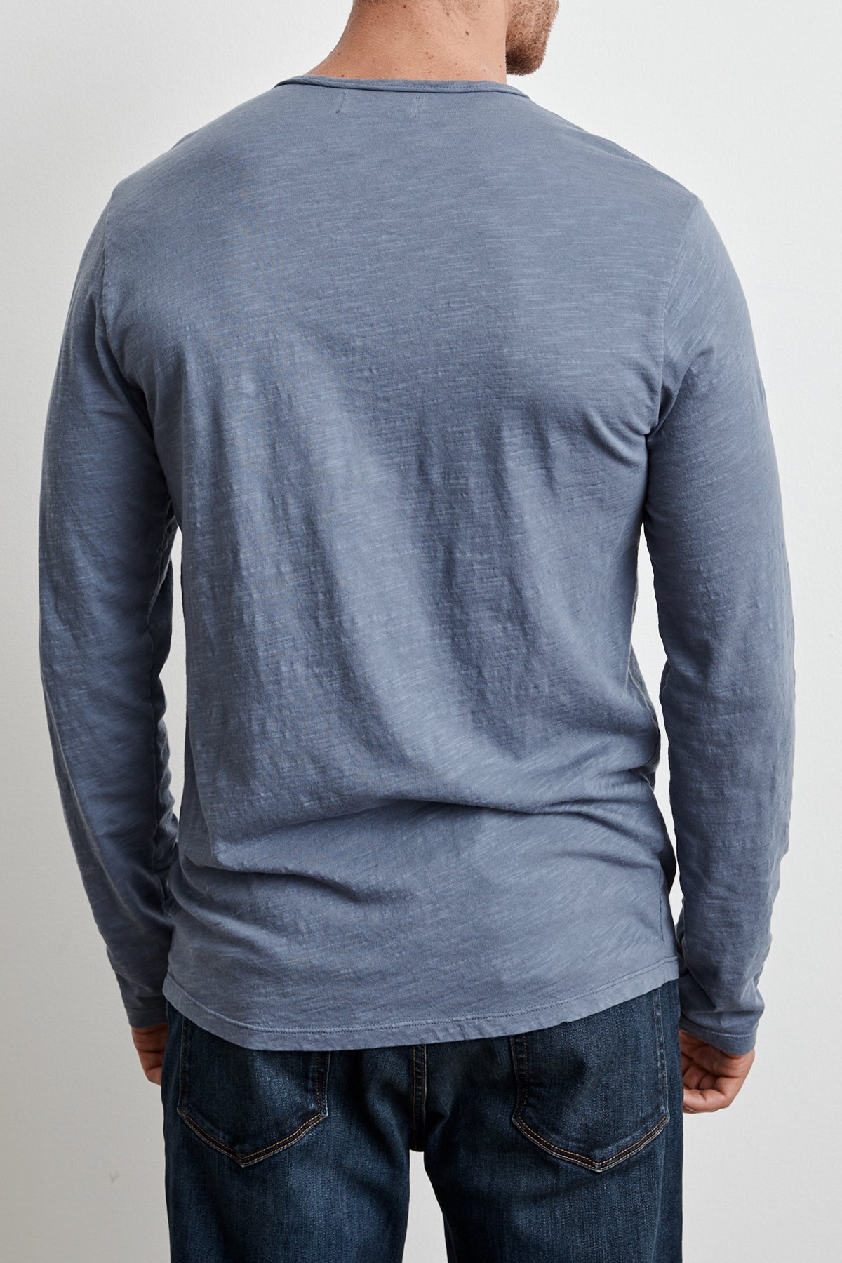 SIMEON RAW EDGE COTTON SLUB TEE