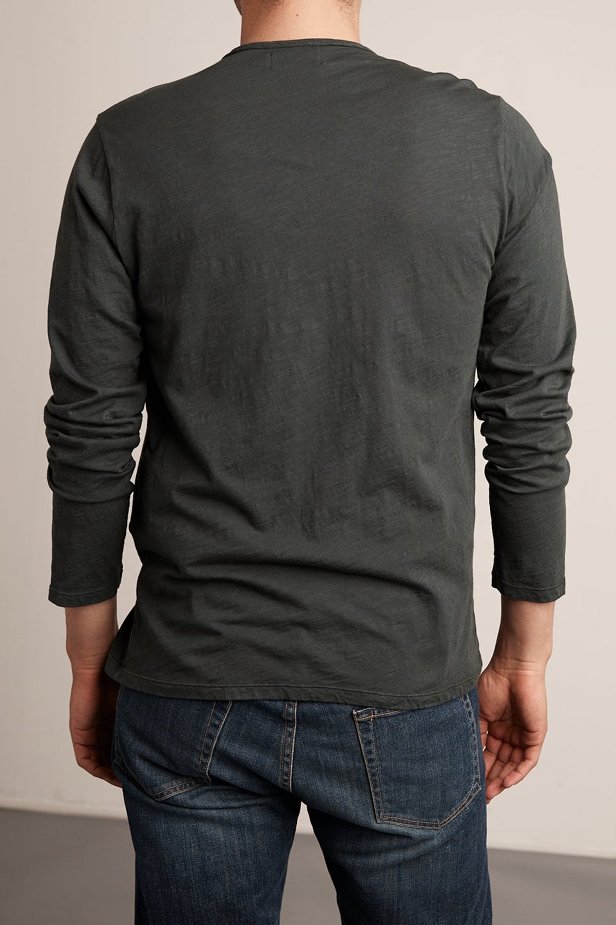 SIMEON RAW EDGE COTTON SLUB TEE