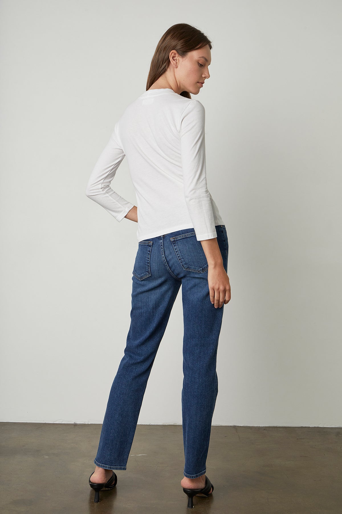 Quinny Tee White with Victoria Denim Anchor Back