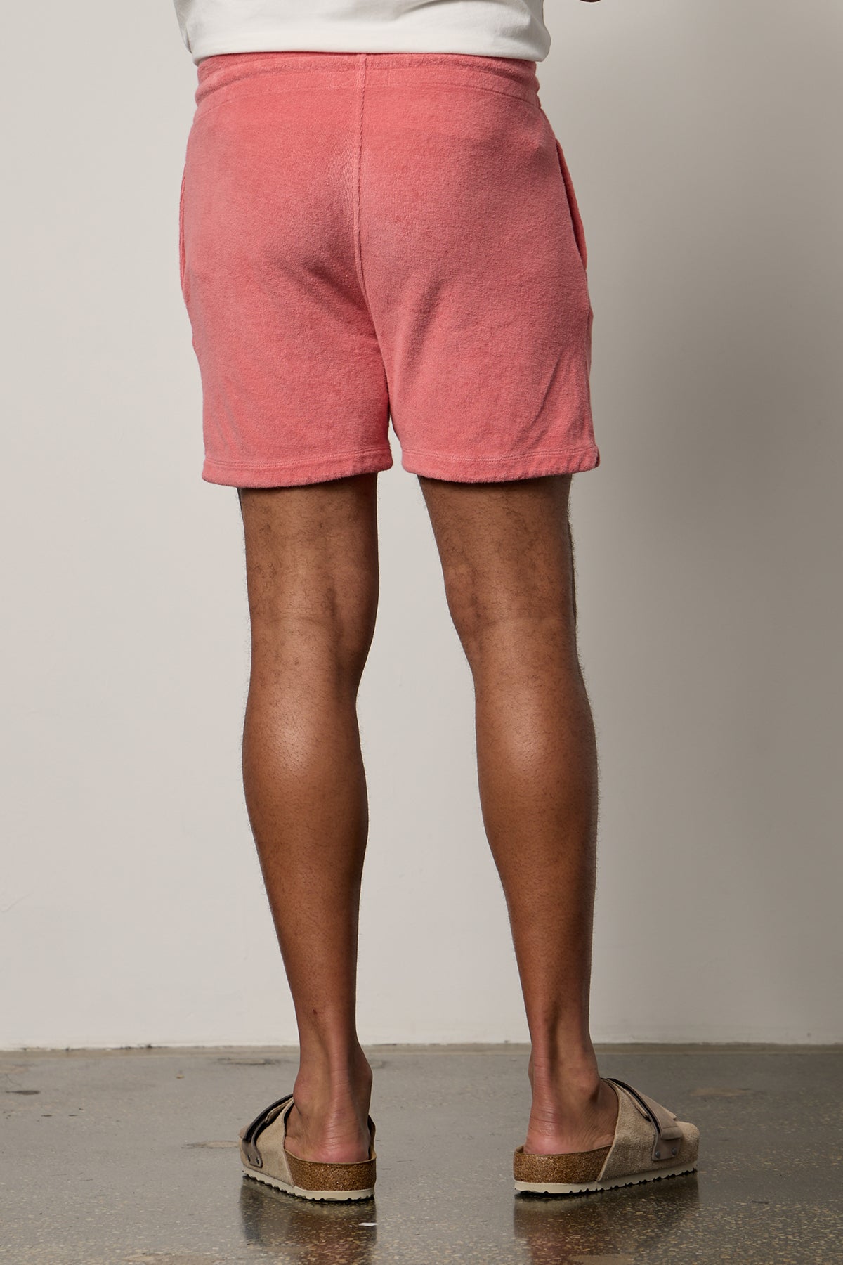 The back view of a man wearing Velvet by Graham & Spencer OZZIE TERRY SHORT.